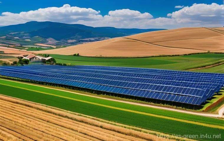 녹색산업 실무에 필요한 기초 이론 - **Prompt:** A panoramic, vibrant image showcasing Spain's integrated approach to green industry. In ...